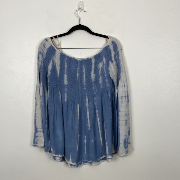 Style Envy Tie Dyem Boho Long Bell Sleeve Pullover Flowy Womens XL Tunic top - Picture 4 of 9